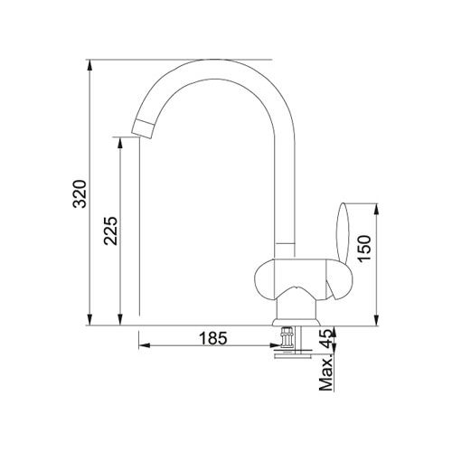 ΜΠΑΤΑΡΙΑ ΚΟΥΖΙΝΑΣ FRANKE Diamante Standard Γρανίτης μπεζ